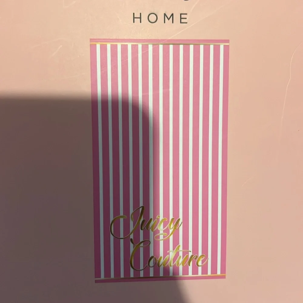 Juicy Couture BNWT Pink Striped Beach Towel